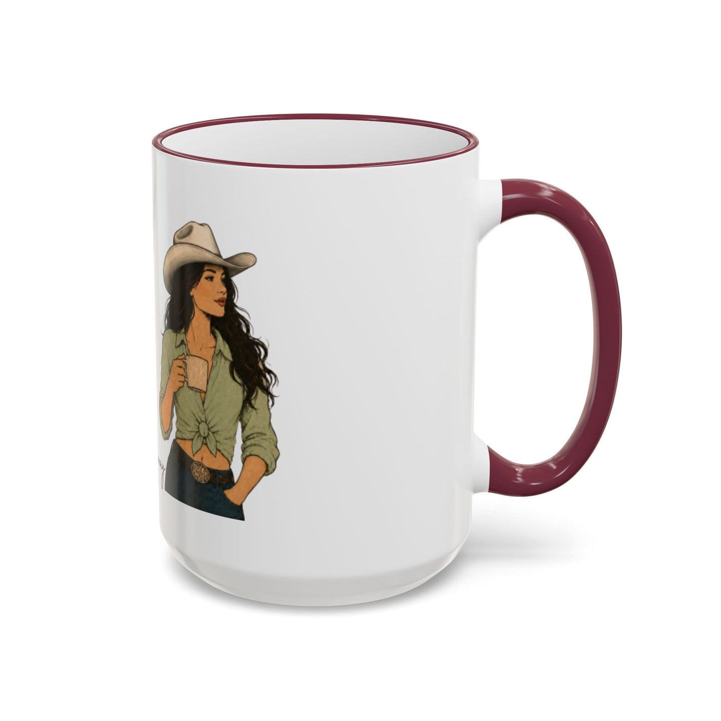 Cowgirl Coffee Mug | Shhh: This might be Chardonnay | Accent Mug