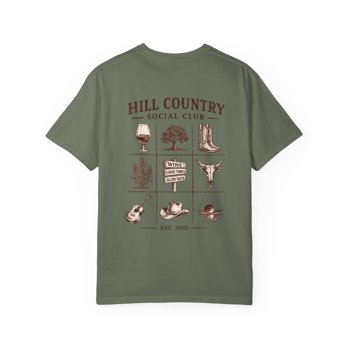 Hill Country Social Club Tee | Vintage Texas Ranch Graphic T-Shirt