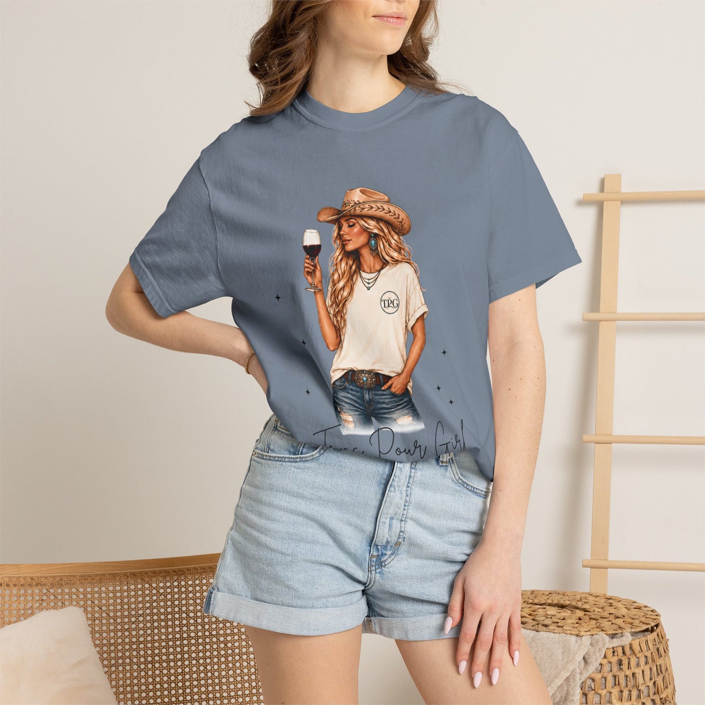 The Blonde | Texas Pour Girl Everyday Girls Tee | Western Wine Shirt Women