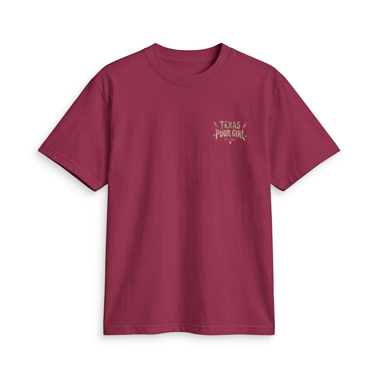Western Skull Tee — “Texas Pour Girl” Vintage Cowgirl T-Shirt