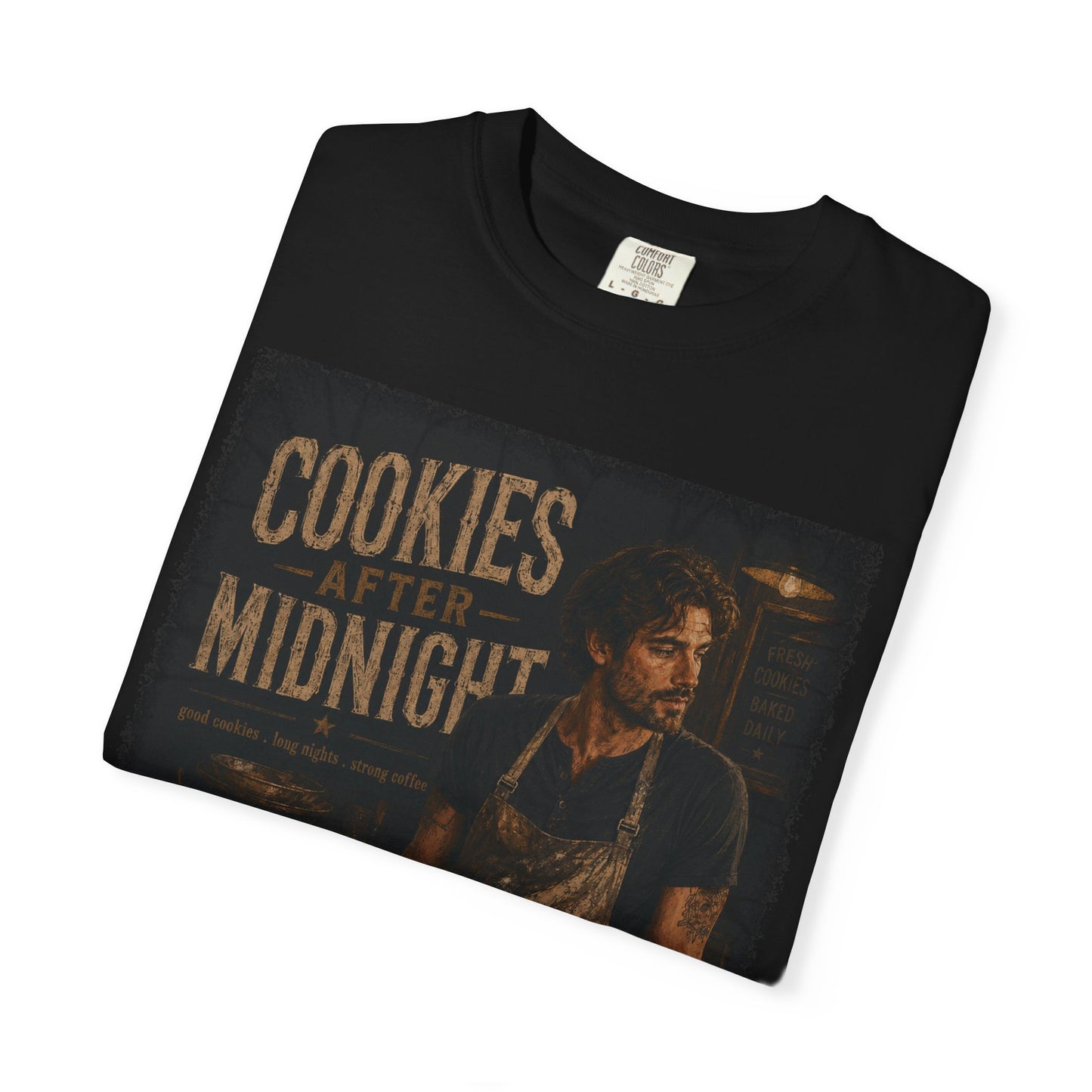 Cookies After Midnight T-Shirt — Vintage Baker Graphic Tee