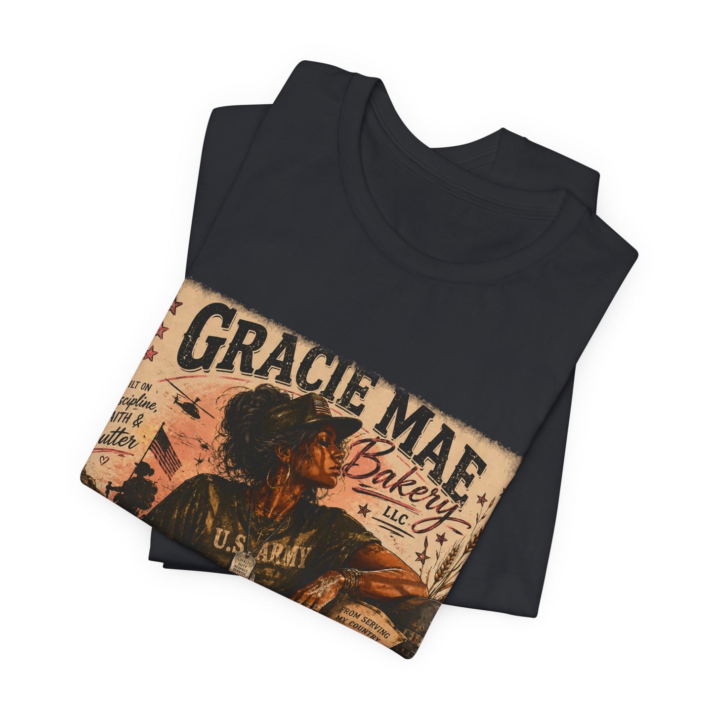 Gracie Mae Bakery Retro Graphic Tee | Stressed Tired Professional Girl