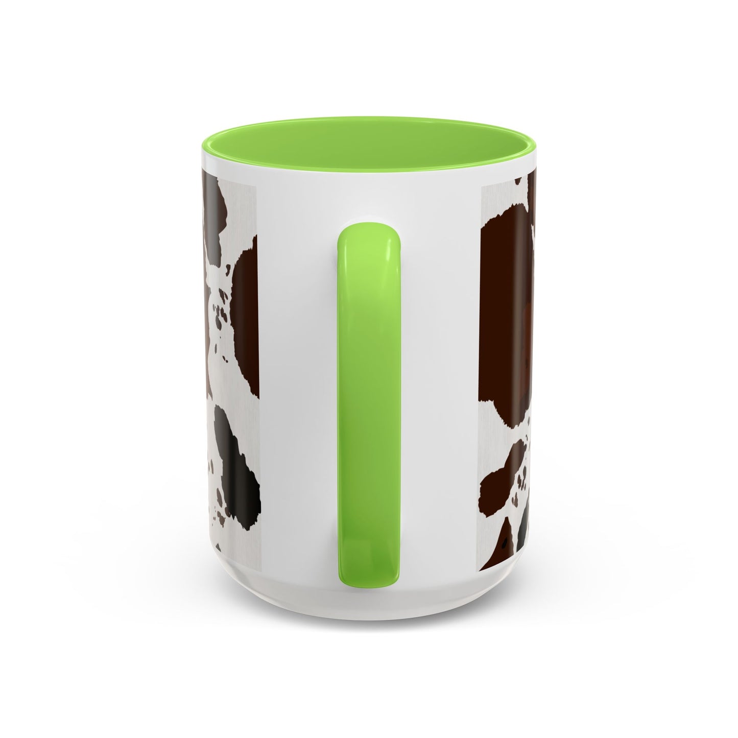 Cow Print Coffee Mug — Brown Cowhide Pattern Ceramic Mug (11oz & 15oz)