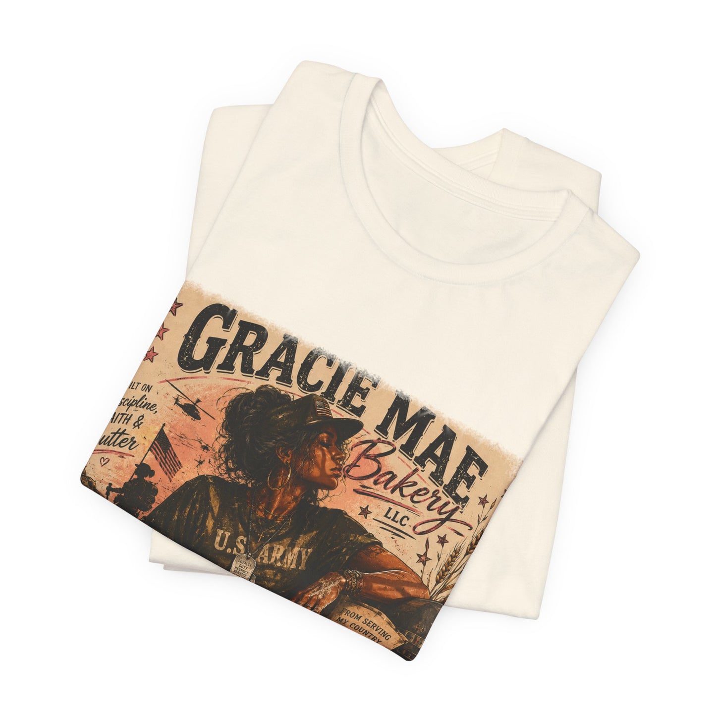 Gracie Mae Bakery Retro Graphic Tee | Stressed Tired Professional Girl