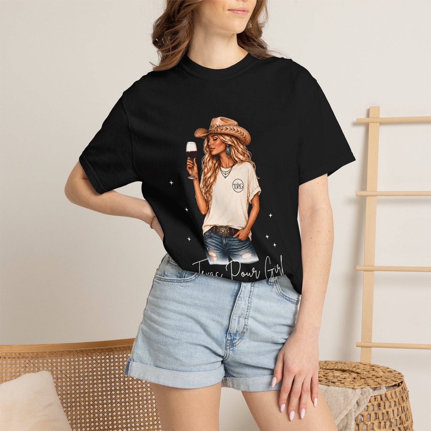 The Blonde | Texas Pour Girl Everyday Girls Tee | Western Wine Shirt Women