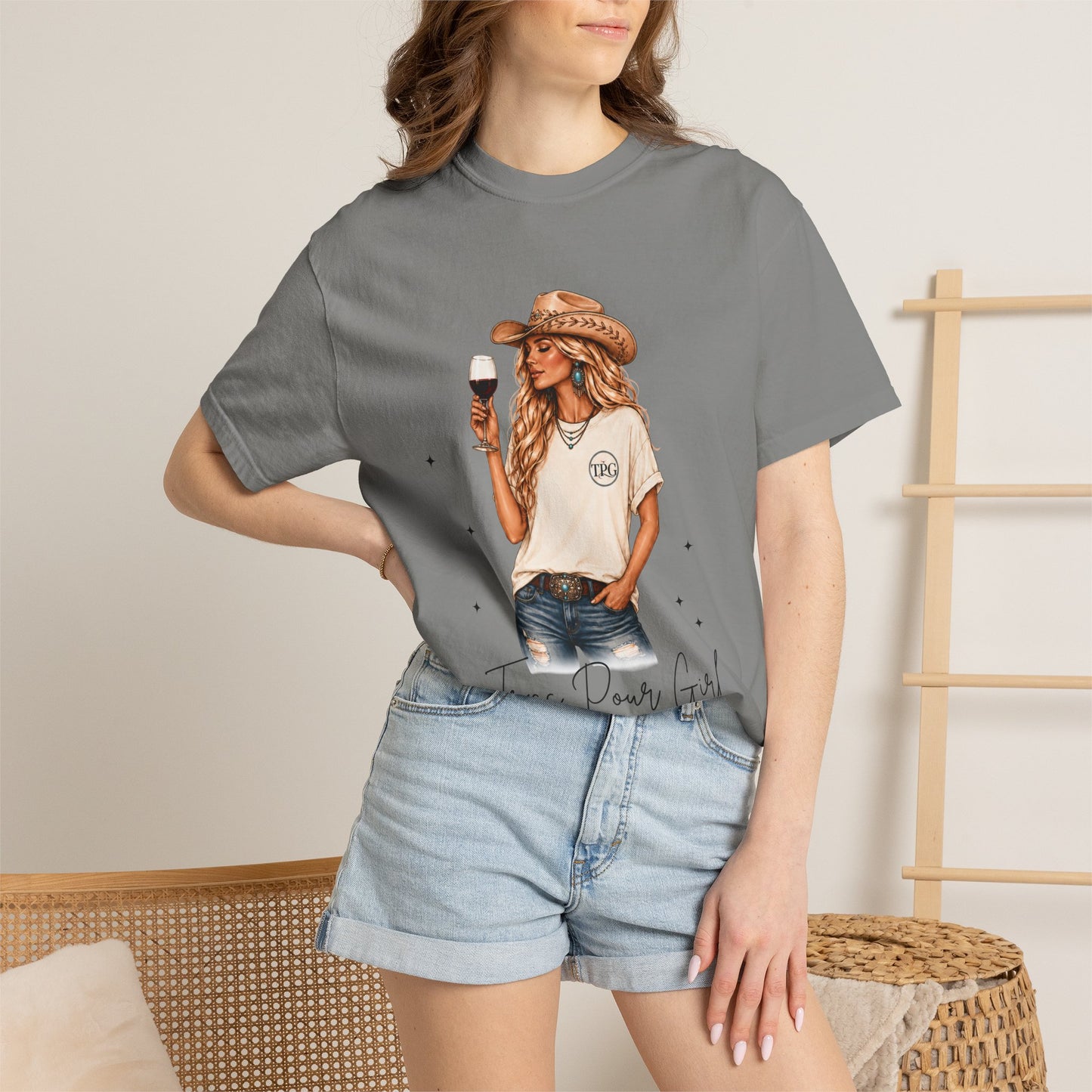 The Blonde | Texas Pour Girl Everyday Girls Tee | Western Wine Shirt Women
