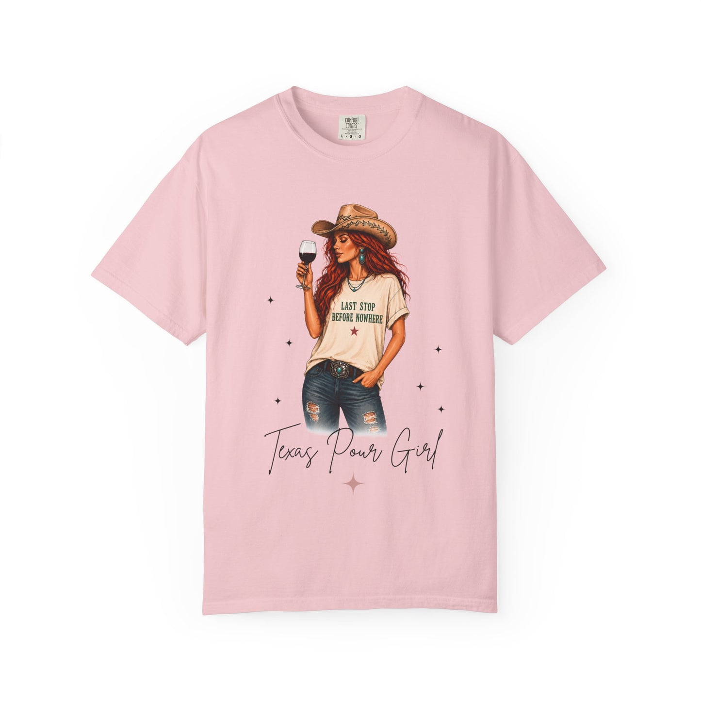 The Redhead | Texas Pour Girl Everyday Girls Tee | Western Wine Shirt Women