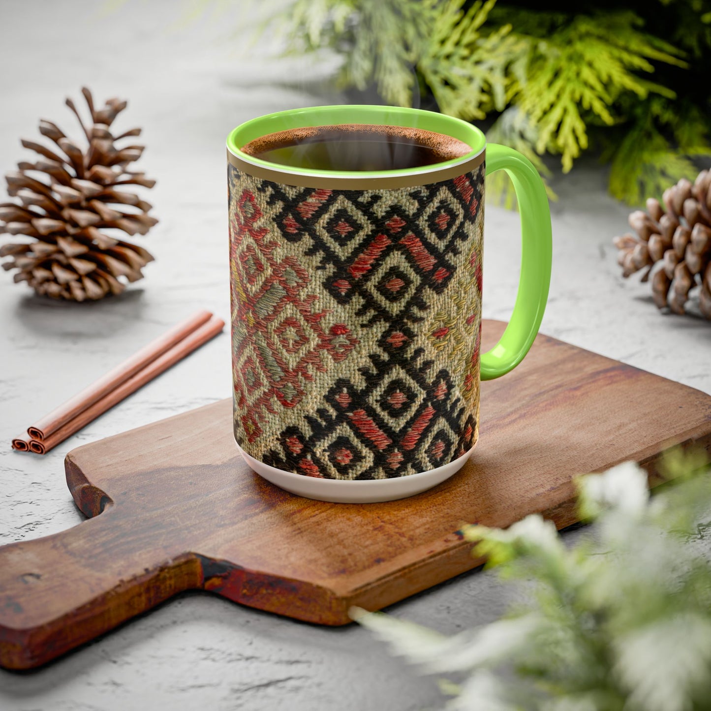 Boho Kilim Pattern Coffee Mug (11oz/15oz)