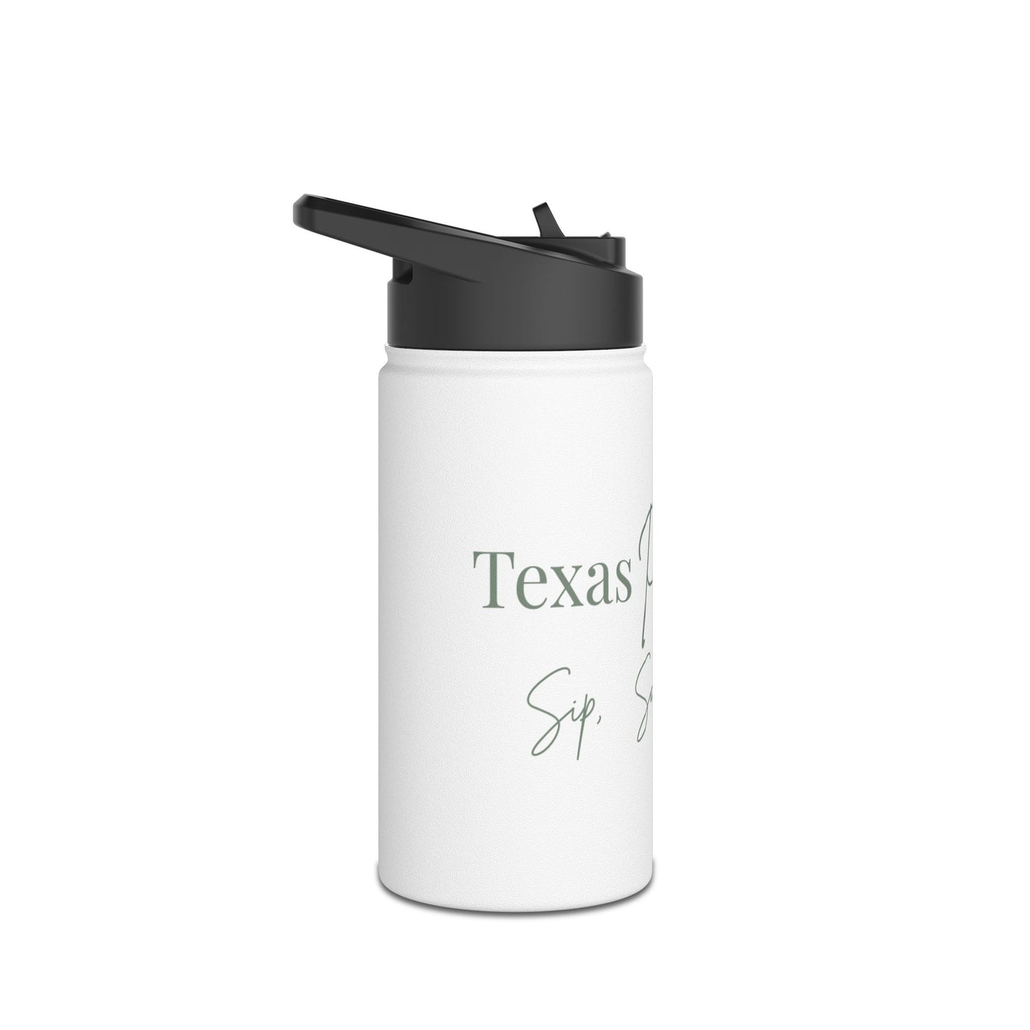 White Stainless Water Bottle — Texas Pour Girl