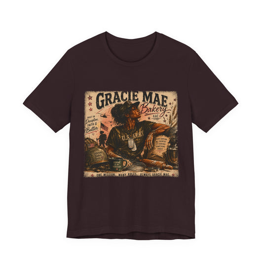 Gracie Mae Bakery Retro Graphic Tee | Stressed Tired Professional Girl