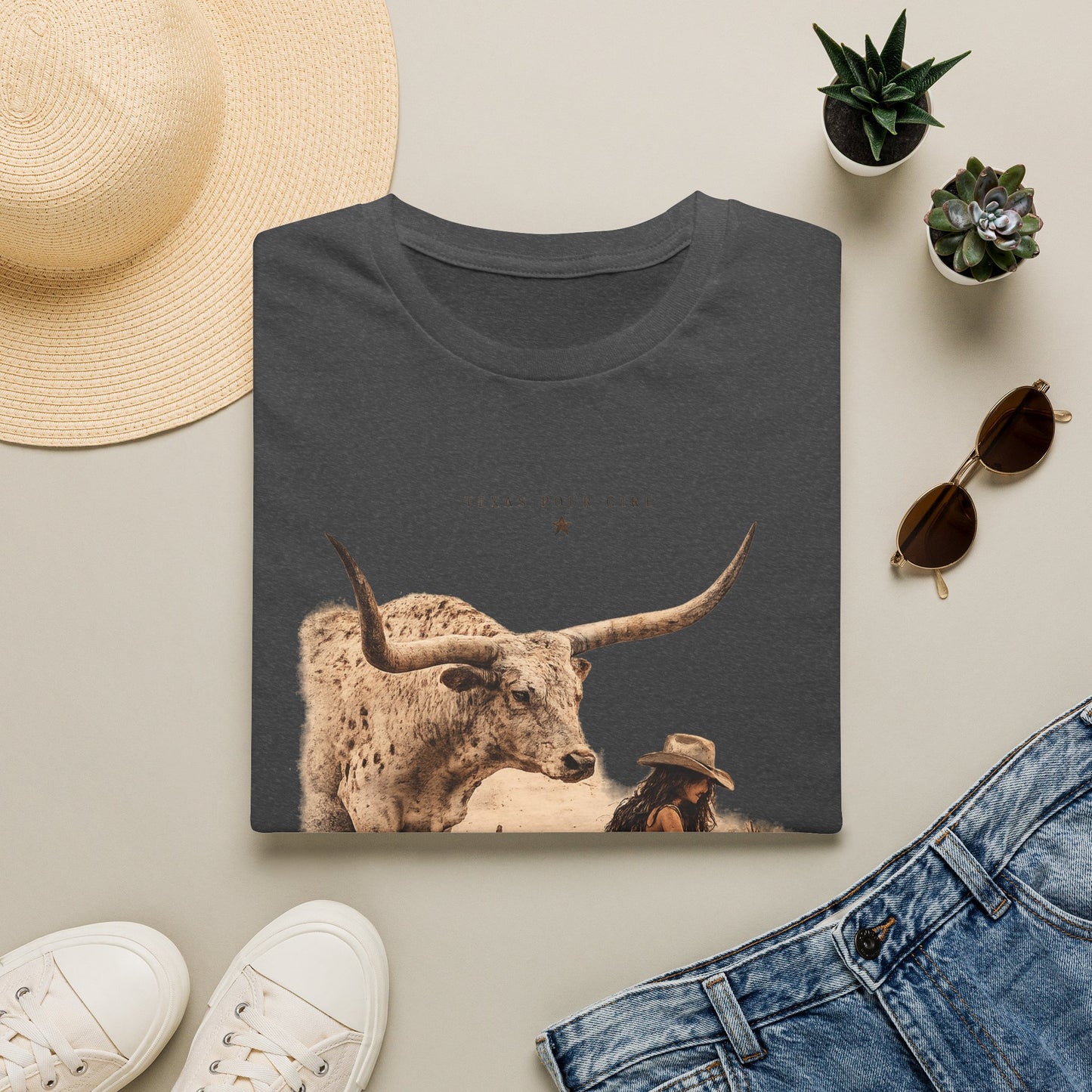 Middle of Nowhere Western T-Shirt — Vintage Longhorn & Cowgirl Graphic