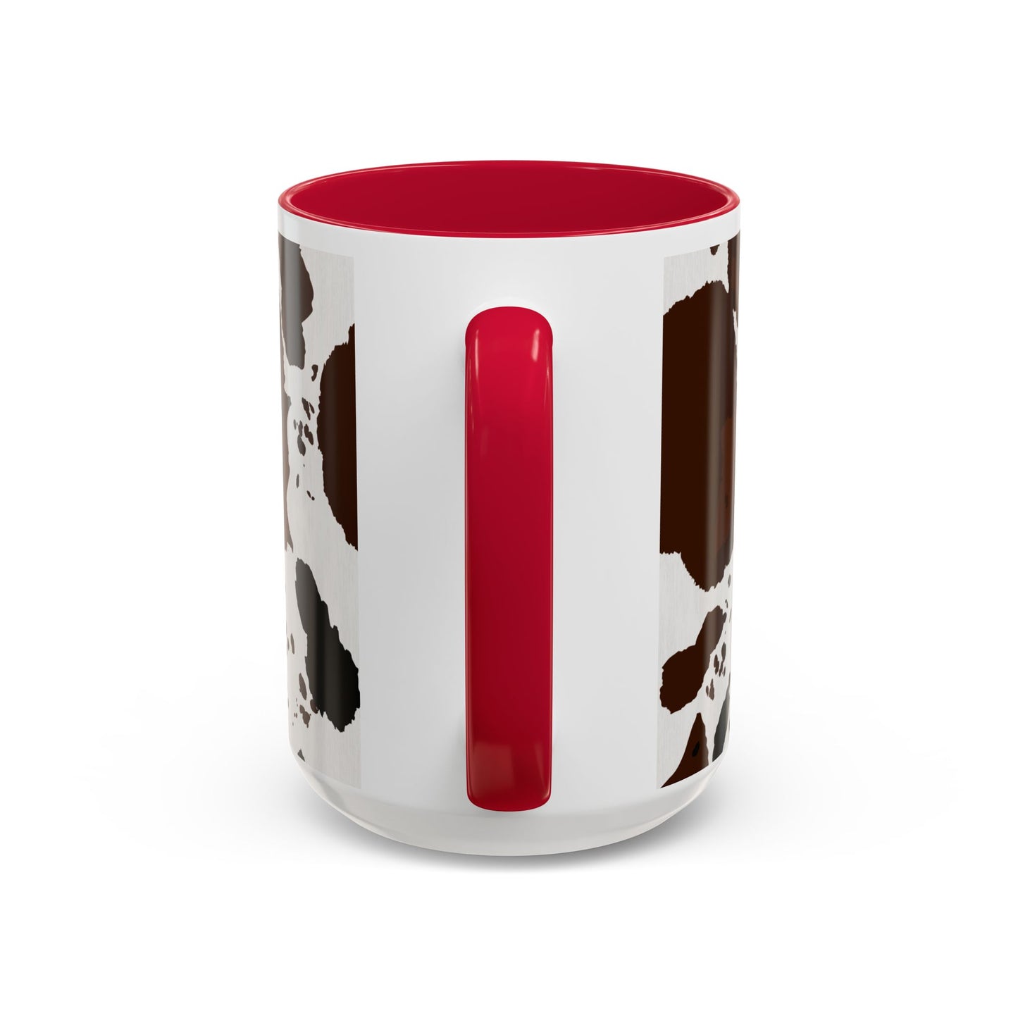Cow Print Coffee Mug — Brown Cowhide Pattern Ceramic Mug (11oz & 15oz)