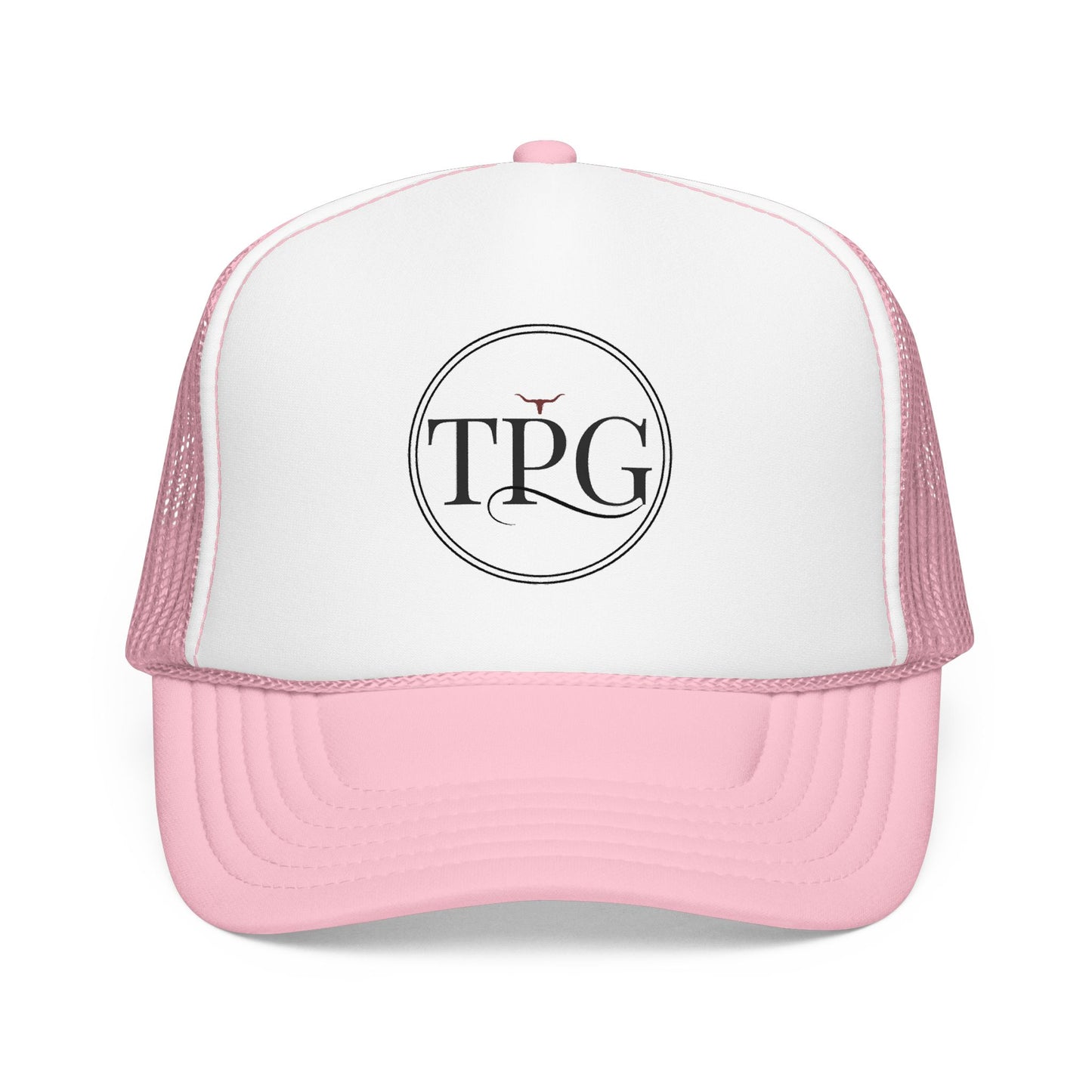 TPG Logo Trucker Hat — Vintage TPG Emblem Foam Cap
