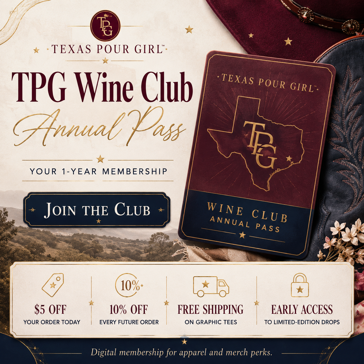 TPG Wine Club Annual Pass
