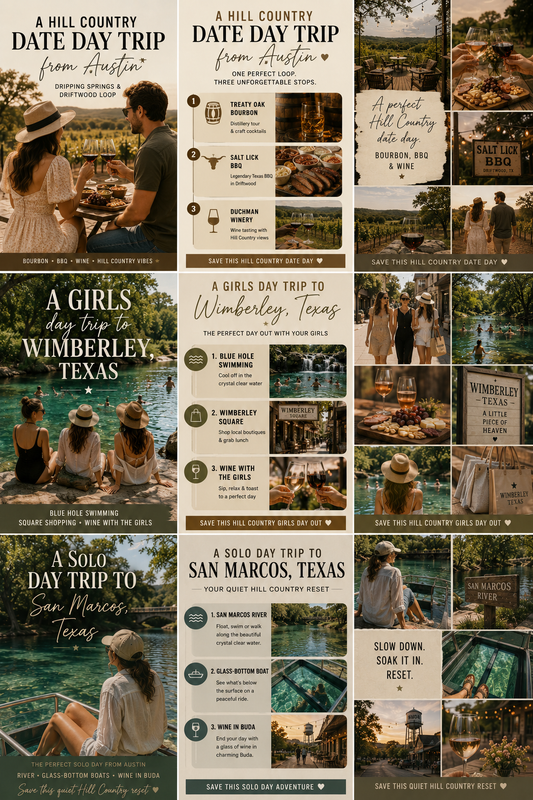 Texas Hill Country Day Trip Bundle — 3 Complete Guides