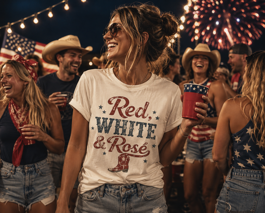 Texas Pour Girl Tee — TPG Red White & Rosé