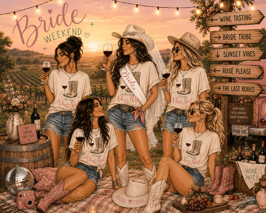 Brunette Bride & Squad Bundle | Sip. Savor. Celebrate.