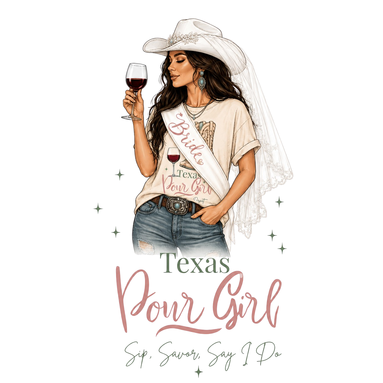 Brunette Bride & Squad Bundle | Sip. Savor. Celebrate.