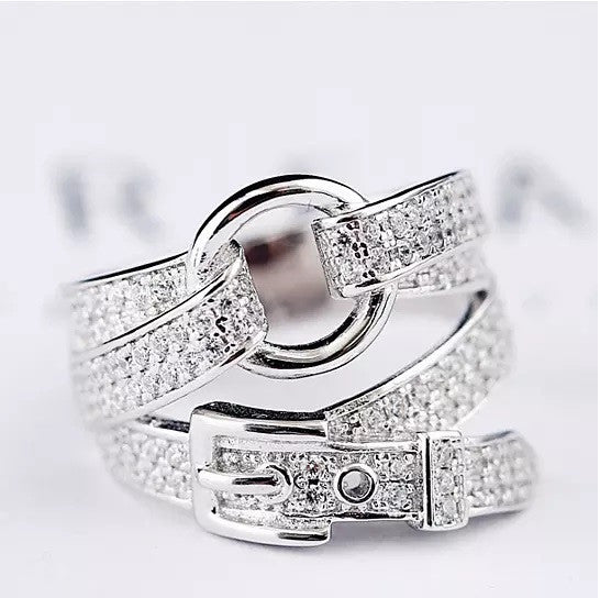 Bold belt-inspired cowgirl ring that adds a unique Western edge to any outfit.