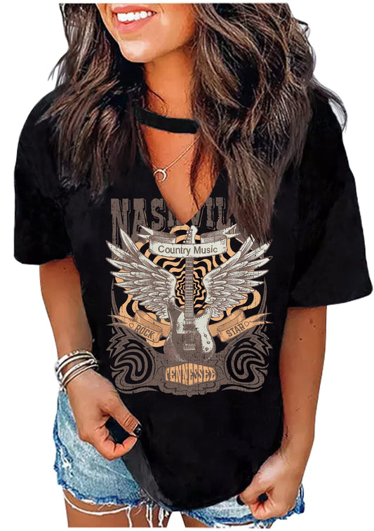 A laid-back, statement tee made for country nights and everyday style.