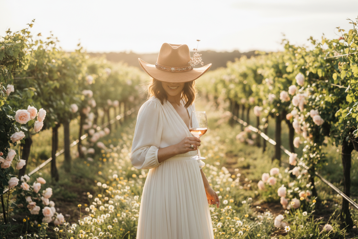Texas Cowgirl Hats Vineyard Hero